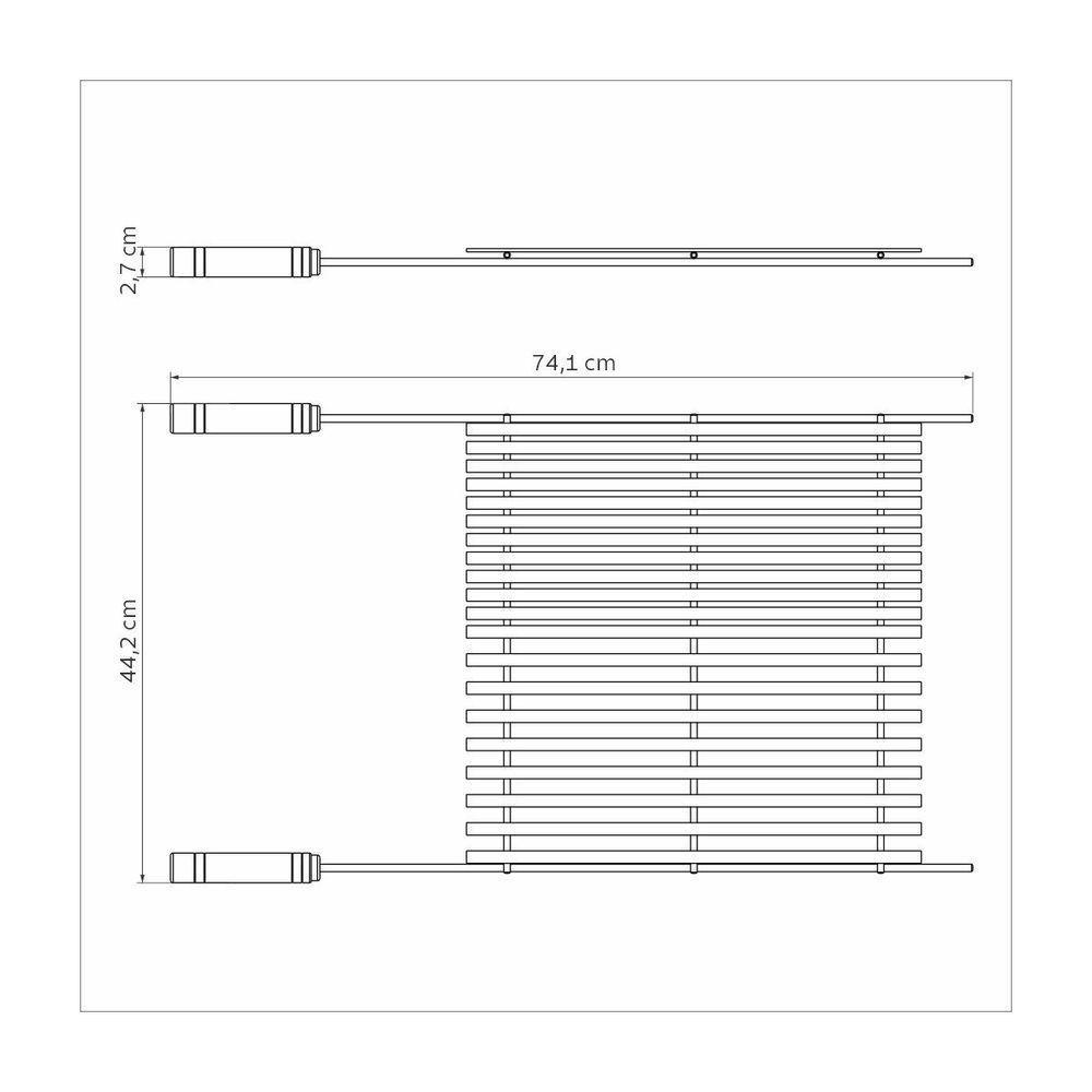 Grelha Tramontina Churrasco Black Nitrocarbonetado Cabos - 2