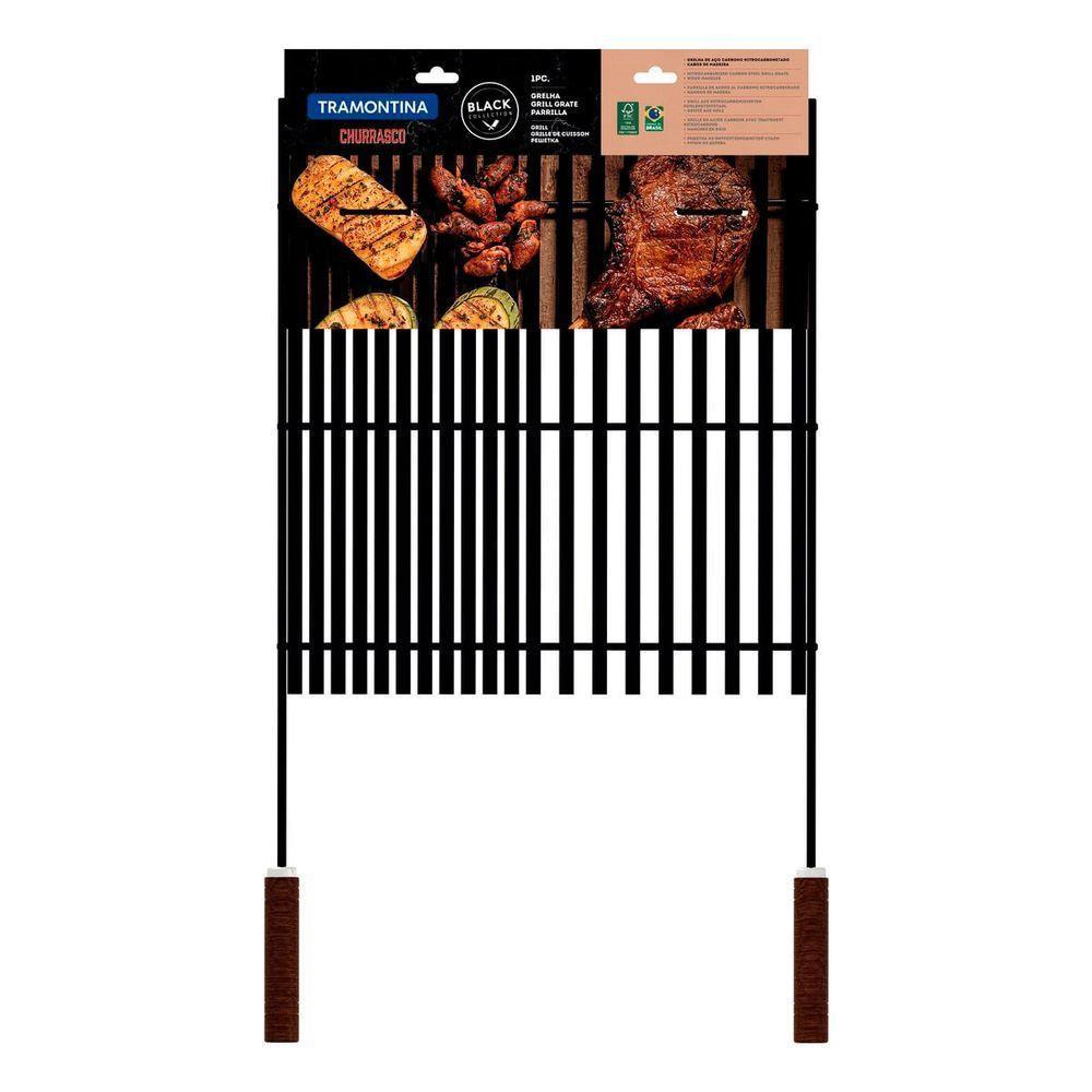 Grelha Tramontina Churrasco Black Nitrocarbonetado Cabos - 4