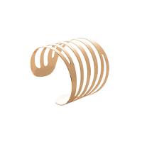 Jogo De Porta Guardanapos Em Aço Curves Dourado Com 4 Peças - 1