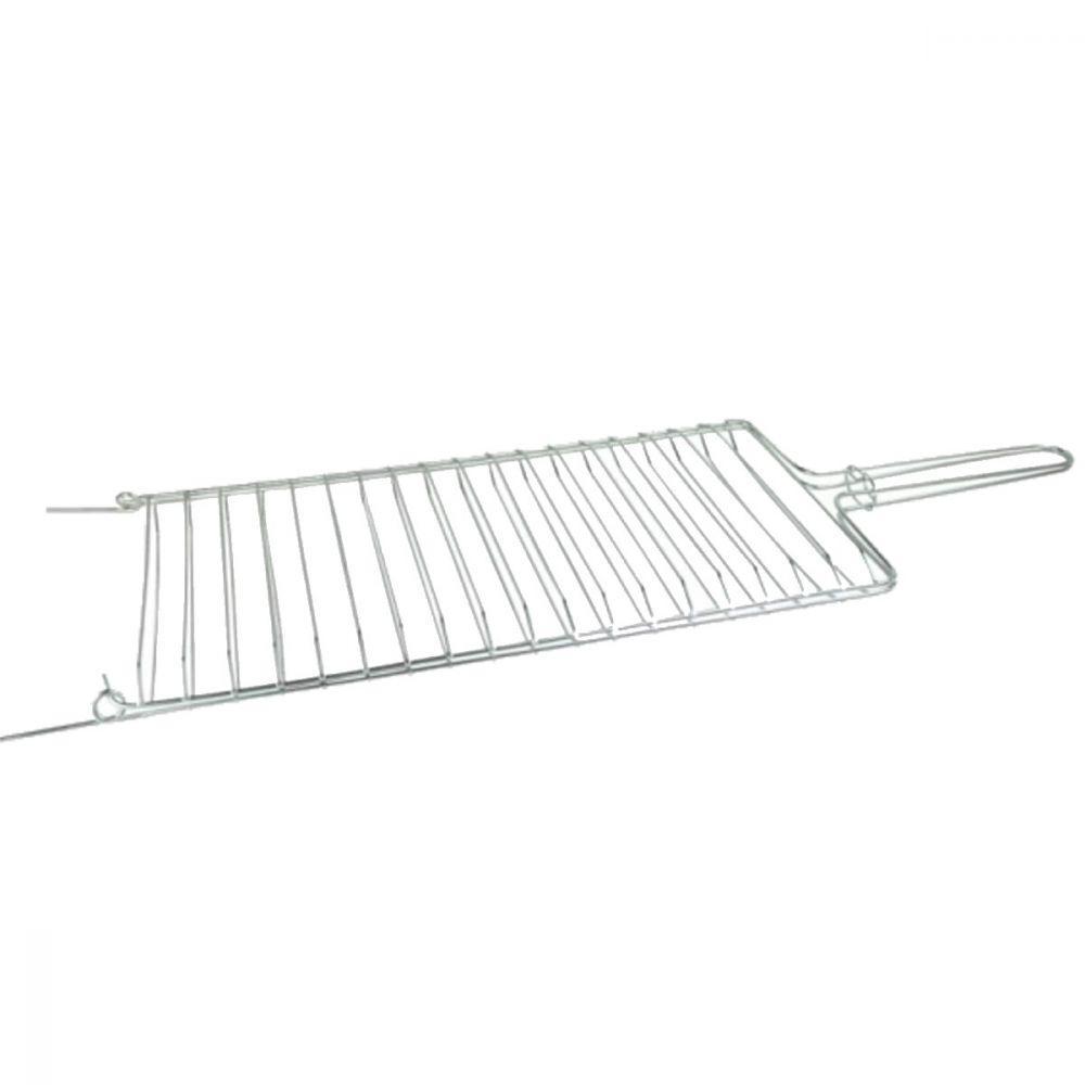 Grelha Dobrável Abaulada para Churrasqueira 18x60cm - 1
