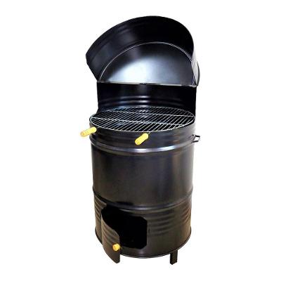 Churrasqueira Alta A Bafo 200l Aço Carbono Grelha 90x57x57cm