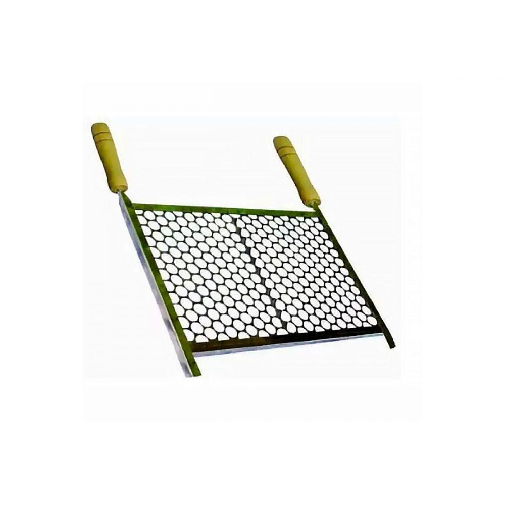 Grelha Retangular para Churrasqueira em Aço Inox 40x50cm - 2