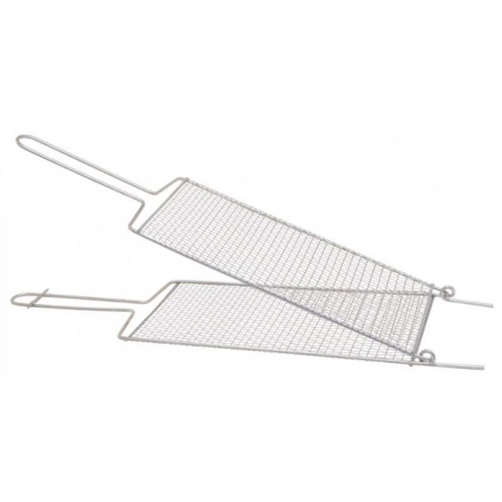 Grelha Dobrável Miúdo para Churrasqueira 17x58cm - 1