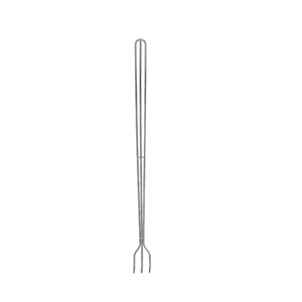Garfo De Metal 3 Pontas Para Churrasco 70 Cm - 2