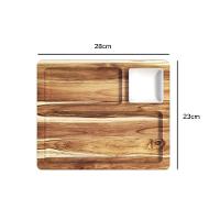 Petisqueira Teca Com 2 Divisões E 1 Pote - Stolf - 2