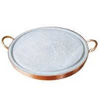 Pedra para Carnes Pedra Sabão com Alça de Cobre 36Cm - 1