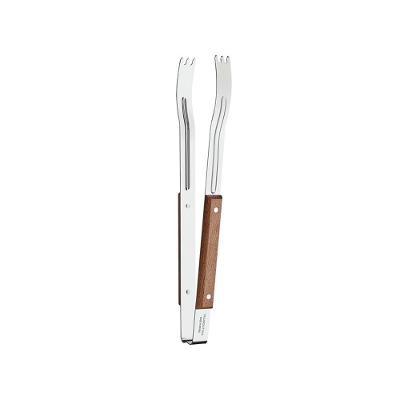 Pegador para Carne PMC3 26400100 em Aço Inox Cabo de Madeira Linha Churrasco Marrom Tramontina
