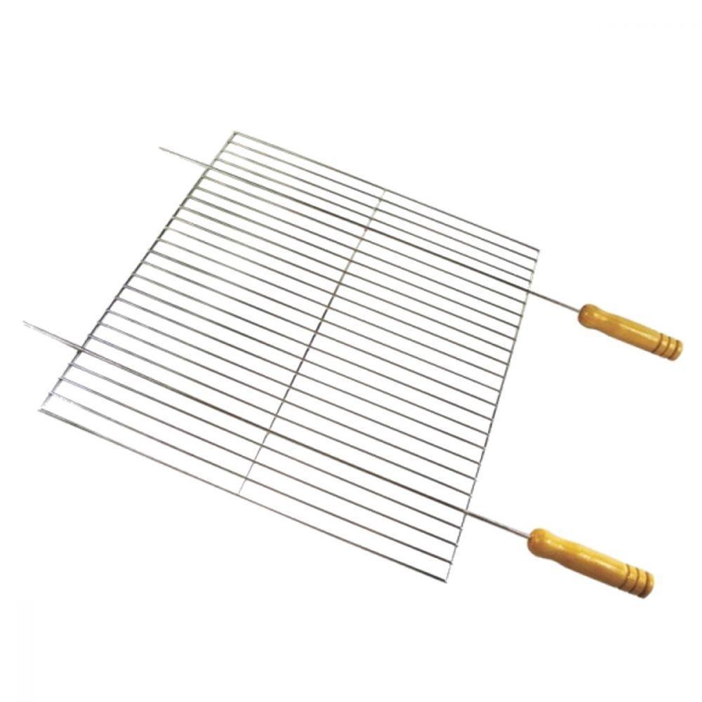 Grelha Plana Quadrada para Churrasqueira 45x75 Aço Galvanizado - 2