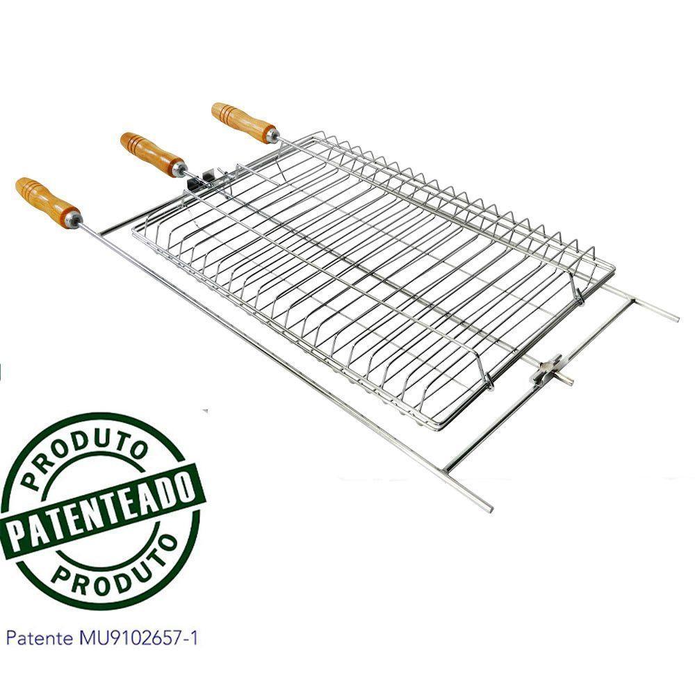 Grelha Giratória Maior Gg360G Estrutura Em Aço Cromado - 2
