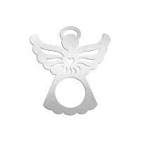 Porta Guardanapo Anjinho Kit Com 4 Peças 7cmx8cm - Cria Arte Laser Prata - 1