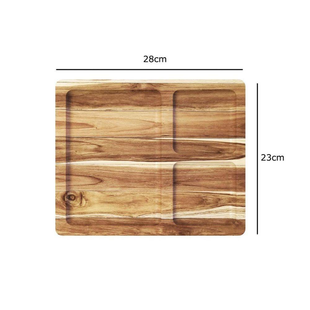 Petisqueira Teca Com 3 Divisões - Stolf - 2