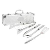 Kit Churrasco 4 Peças Em Aço Inox Com Maleta Em Alumínio - 2