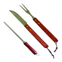 Kit Churrasco, Jogo Churrasco Aço Inox 3 Peças - 1