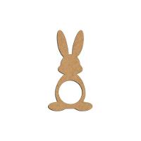 Porta Guardanapo Coelho Frente Mdf Cru Kit 4 Peças 5,5cmx10cm - Cria Arte Laser Cru - 1