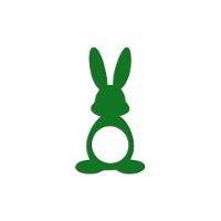 Porta Guardanapo Coelho Frente Kit 4 Peças 5,5cmx10cm- Cria Arte Laser Verde - 1