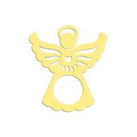 Porta Guardanapo Anjinho Kit Com 4 Peças 7cmx8cm - Cria Arte Laser Amarelo - 1