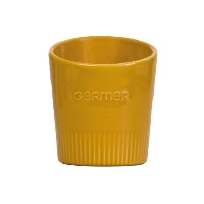 Porta Utensílios Em Porcelana Assar E Servir 10,5x15cm Germer Amarelo