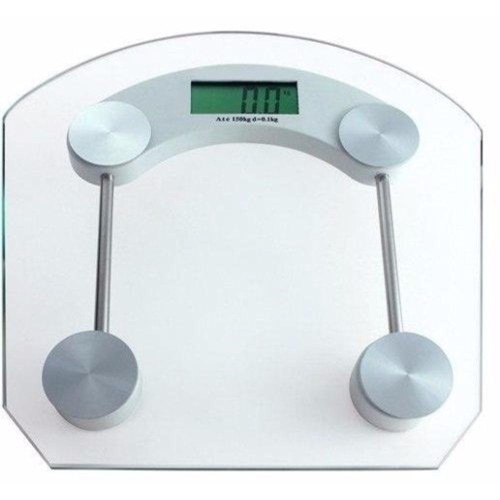 Balança De Banheiro Digital Eletronica Lcd Academia Vidro Temperado 180kg - 1