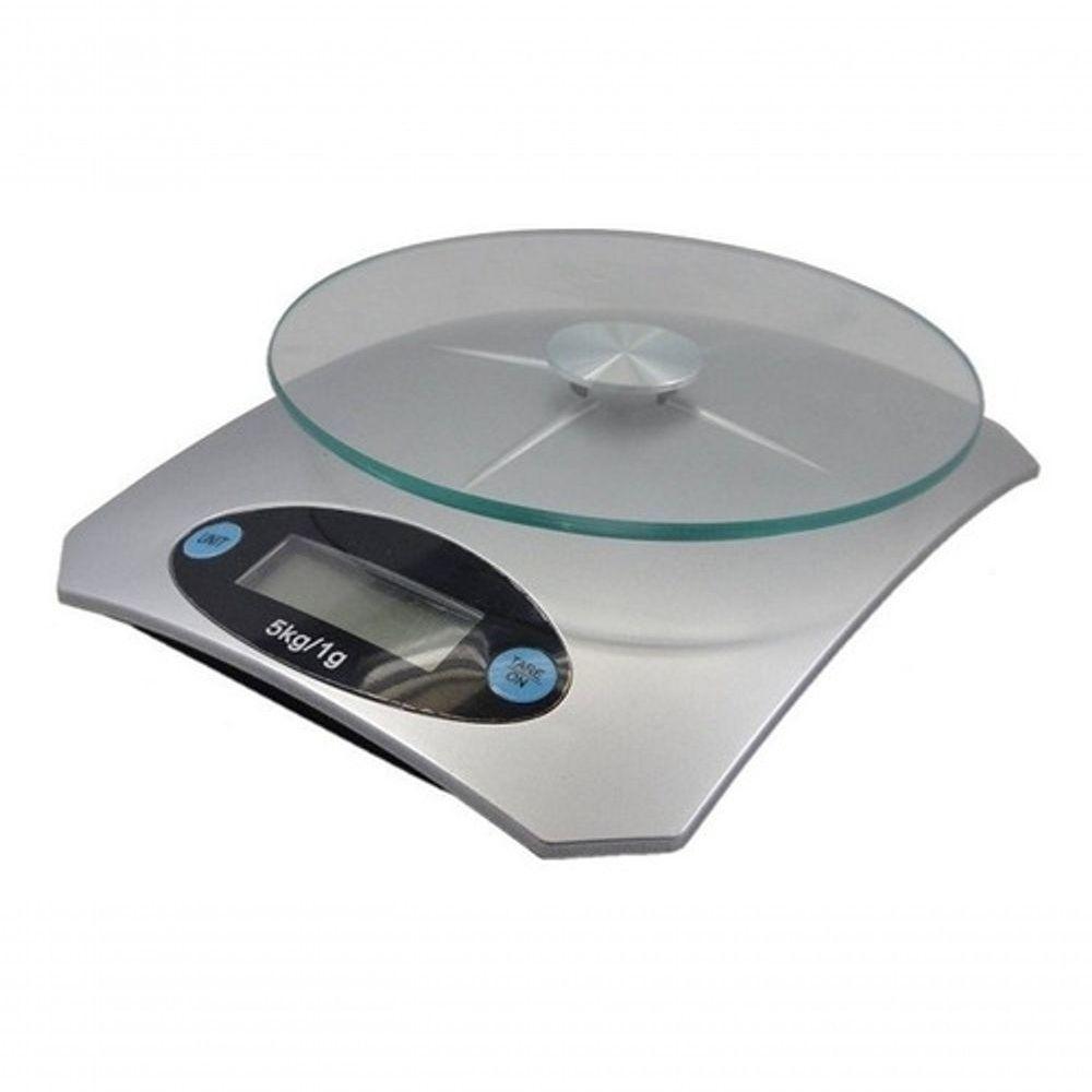 Balança Digital 1G Até 5Kg Cozinha Alta Precisão Alimento Vidro Temperado Praticidade Kl - 2