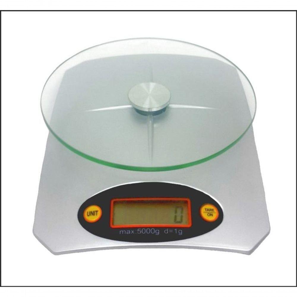 Balança Digital 1G Até 5Kg Cozinha Alta Precisão Alimento Vidro Temperado Praticidade Kl - 3