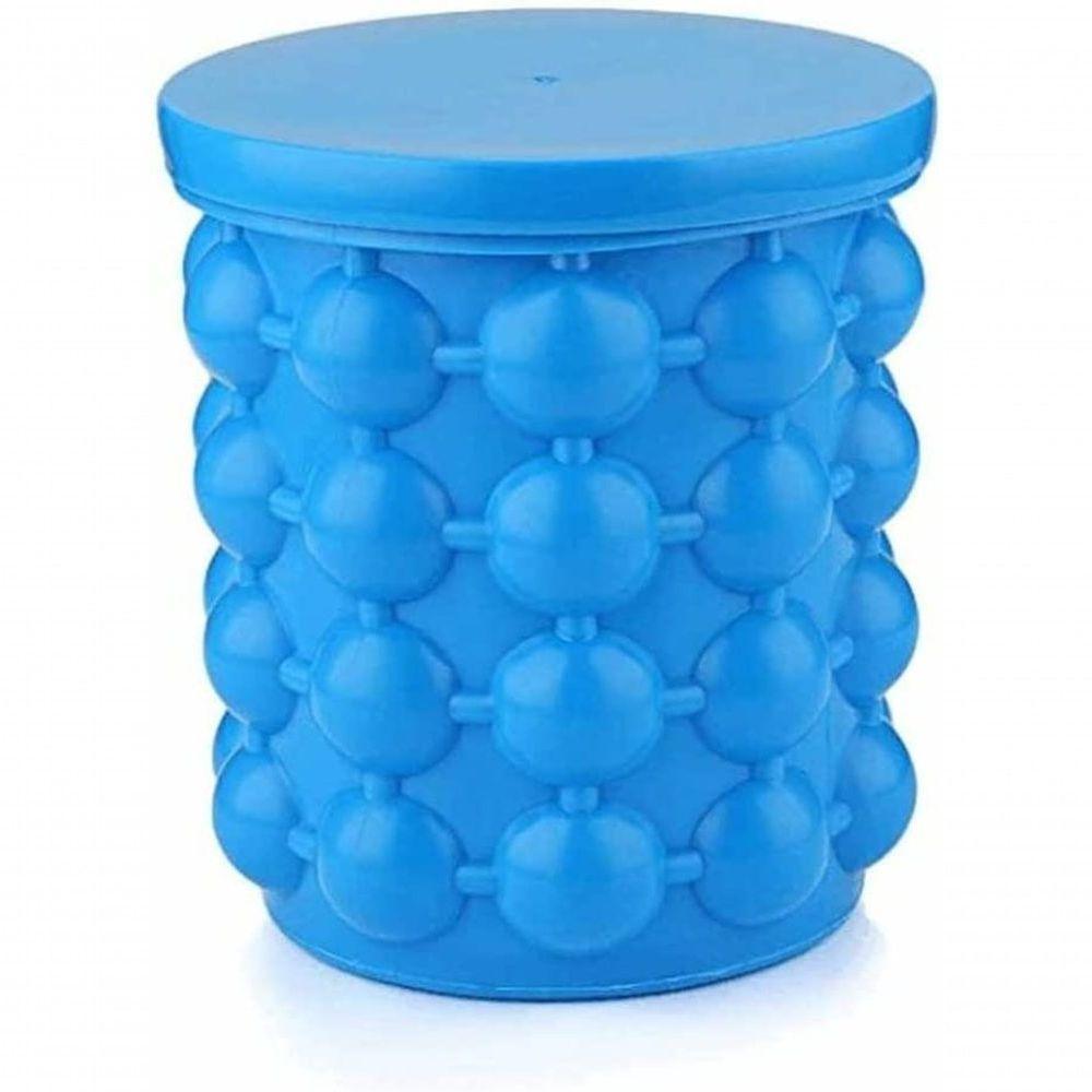 Balde Gelo Ice Cube Maker Silicone Copo Gelo Maquina Manual - 2