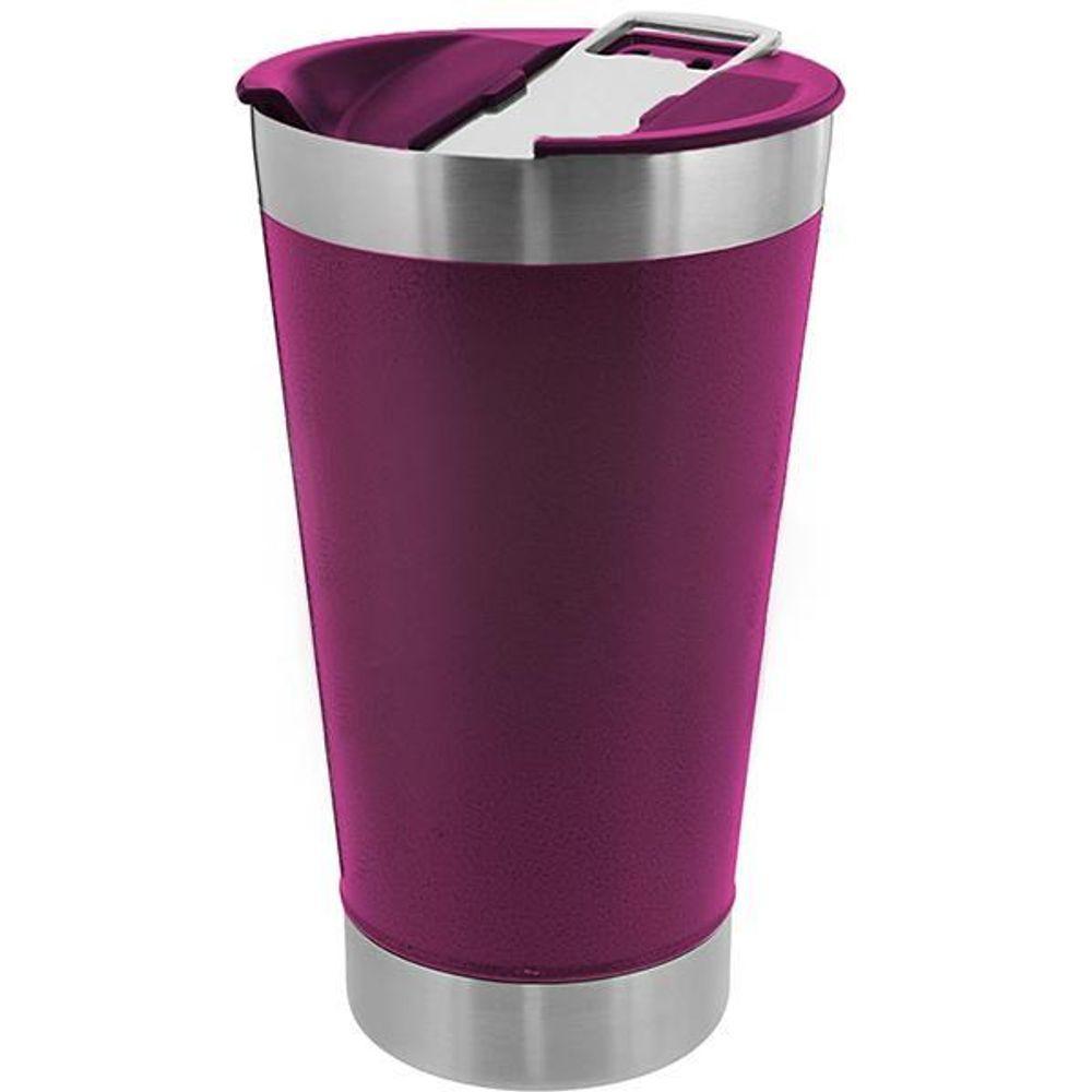 Copo Térmico Abridor 473Ml Dia Dos Namorados Roxo Nº6 - 3