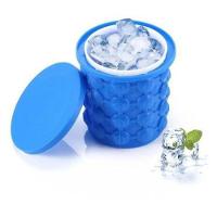 Forma Para Gelo Com Balde Ice Cube Azul Faz 40 Cubos De Gelo - 1