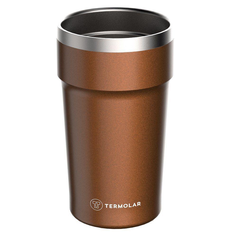 Copo Térmico Pub 500ml Termolar Laranja único - 1