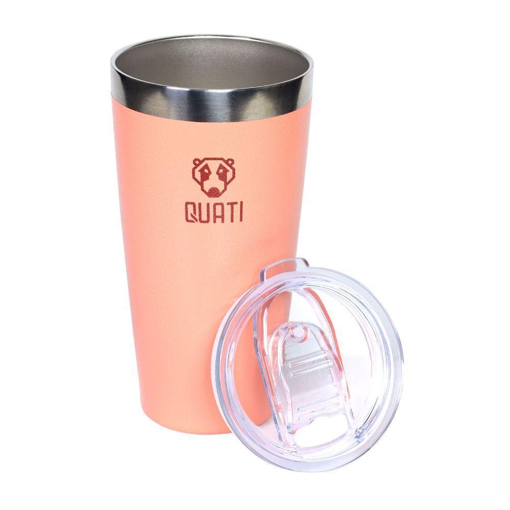 Copo Térmico Quati Com Tampa 473Ml Coral - Ccct473 - 3