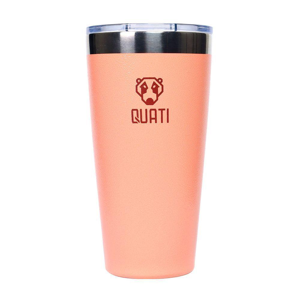 Copo Térmico Quati Com Tampa 473Ml Coral - Ccct473 - 4