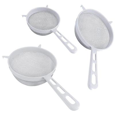 Conjunto 3 Peneiras 7cm + 11cm + 14cm Branco