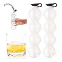 Forma De Gelo Redonda 4 Bolas De Gelo Em Formato De Esfera - 2