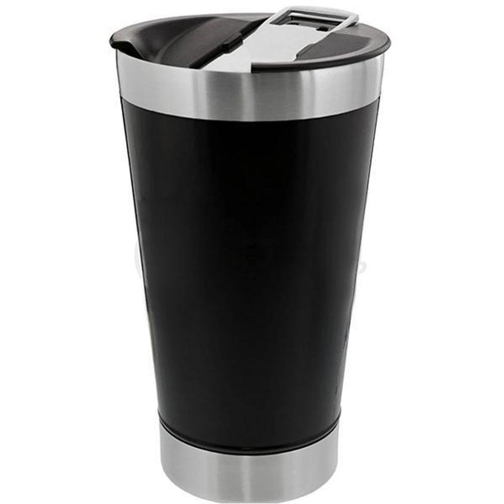 Copo Térmico Abridor 473Ml Dia Dos Namorados Preto Nº4 - 1