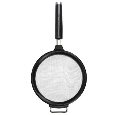 Peneira Aço Inox Preto Cozinha Coar Polvilhar Kitchenaid