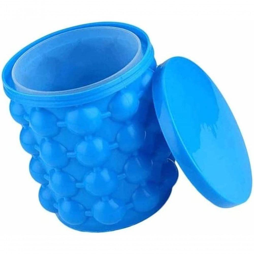 Mini Balde Forma De Gelo Em Silicone Cozinha 120 Cubos - 1