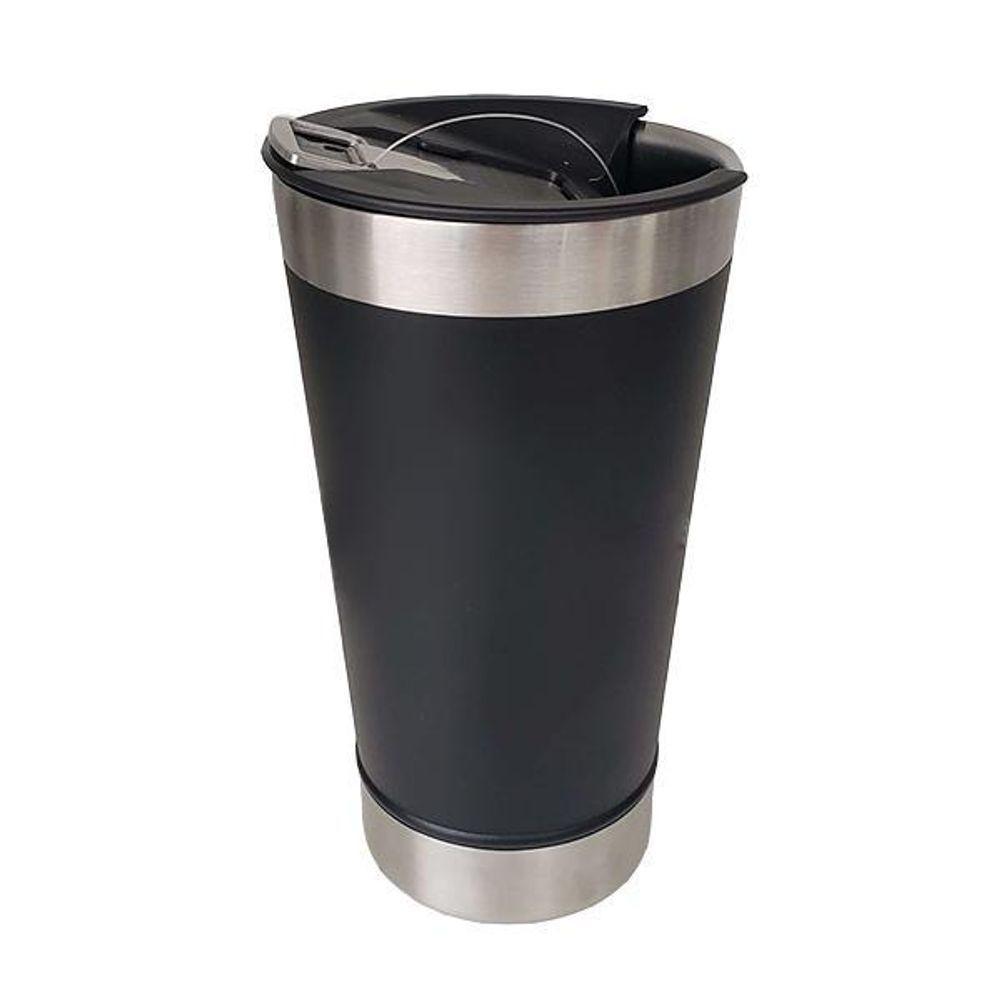 Copo Térmico Abridor 473Ml Dia Dos Namorados Preto Nº8 - 1