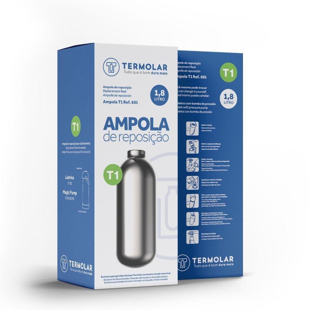 Ampola De Reposição Para Garrafa Térmica Lúmina/magic Pump Termolar 1.8l única único - 2