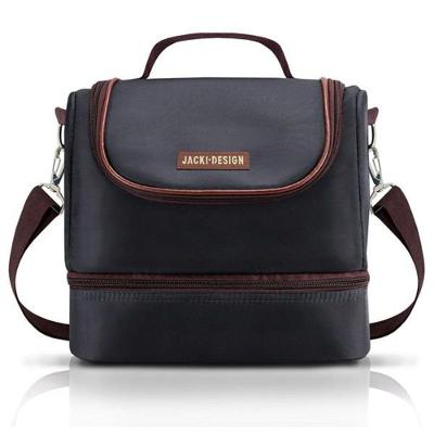 Bolsa Térmica Com 2 Compartimentos For Men Jacki Design Preto/marrom