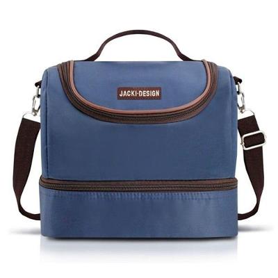 Bolsa Térmica Com 2 Compartimentos Essencial Iii Jacki Design Azul Escuro