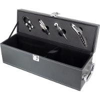 Malbec Estojo Vinho 12X35X11Cm Sintético Preto 5Pç Com Acessórios - 1