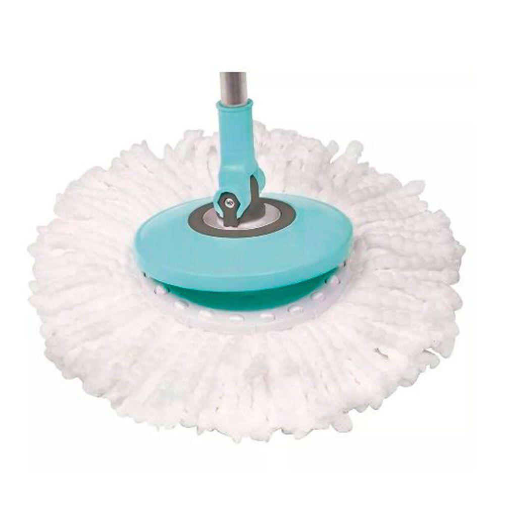 Kit Limpeza Mor Esfregão Mop + Balde 8298 Azul Com Cinza - 2