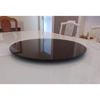 Prato Giratório Off Com Vidro Cor Preto - 2