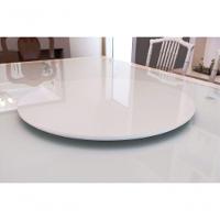 Prato Giratório Off Com Vidro Cor Branco - 3