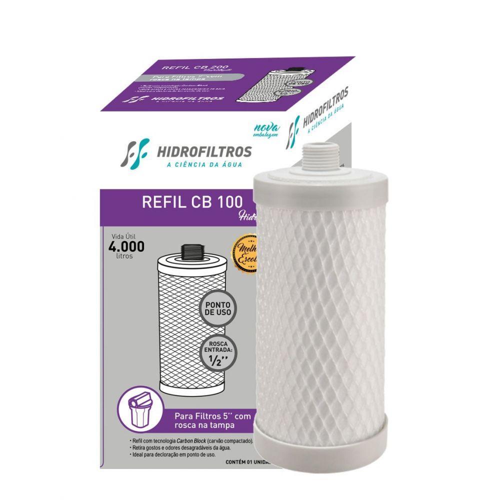 Refil Filtro Cb 100 - 5´´ Com Rosca 1/2 Hidrofiltros - 1