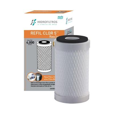 Refil Filtro Clor 5´´ Hidrofiltros Carbon Block