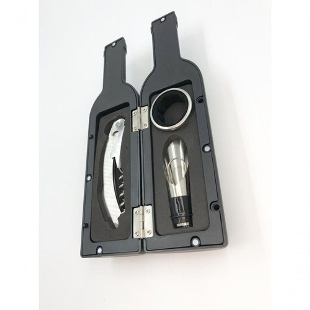 10 Unidades Kit Abridor De Vinho Garrafa Com 3 Acessórios - 3