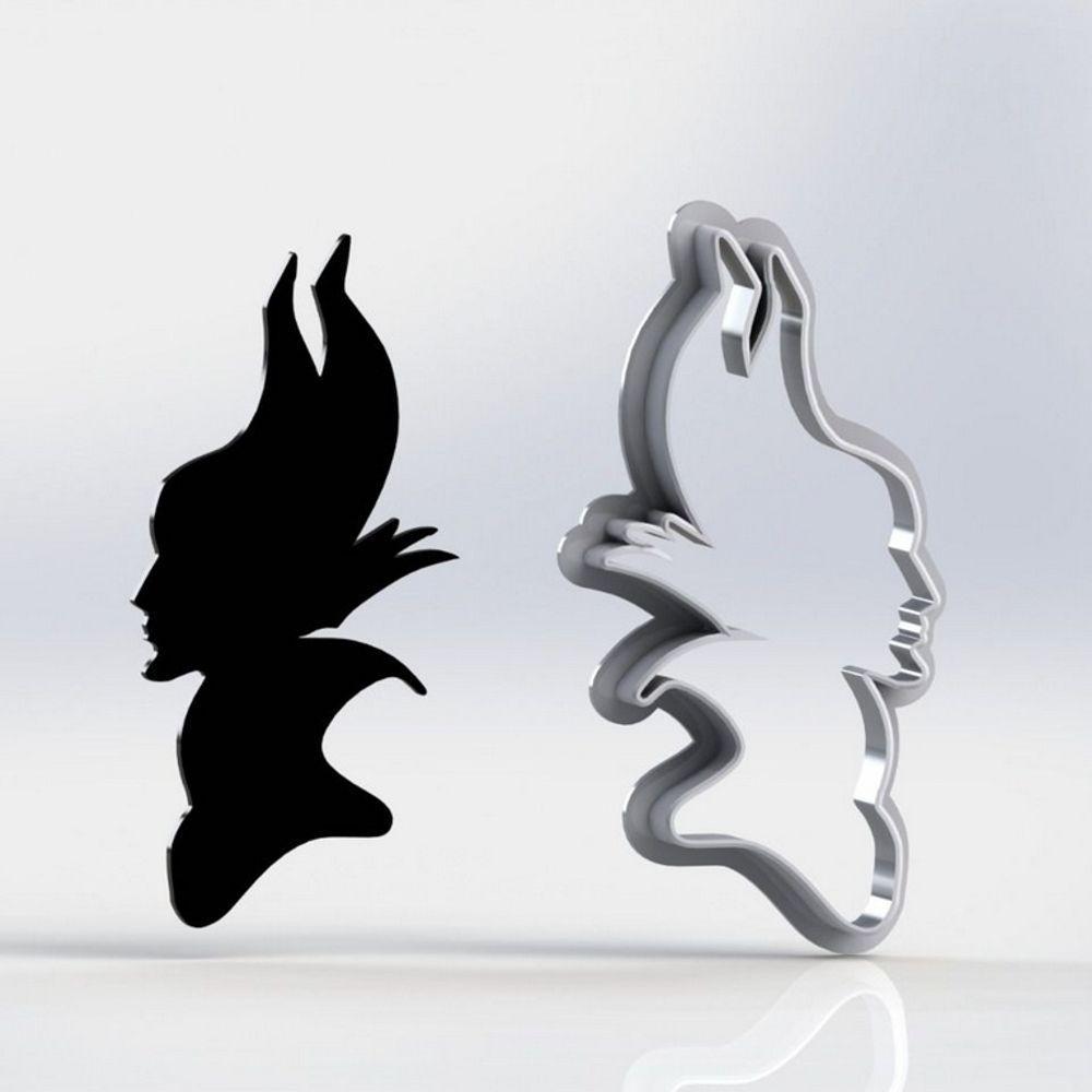 Cortador Kit Malévola 3 Modelos Tamanho 6Cm - 4