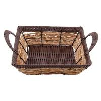 Cesto Multiuso Porta Frutas Palha Fruteira Com Alça 32cm - 1