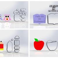 Cortador Kit Dia Dos Professores 4 Modelos Mod 02 5Cm - 5