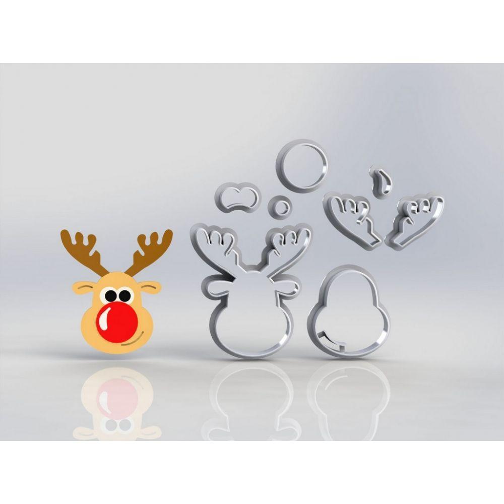 Cortador Natal Alce Modular Tamanho 7Cm - 1